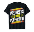 Progress Over Perfection Mental Health T-Shirt - Graphic Print for Adults - T-Shirt, Sweatshirt, Hoodie