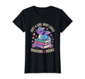 Just Who Loves Dragons And Books Reading T-Shirt - Novelty Apparel Unisex - T-Shirt, Sweatshirt, Hoodie
