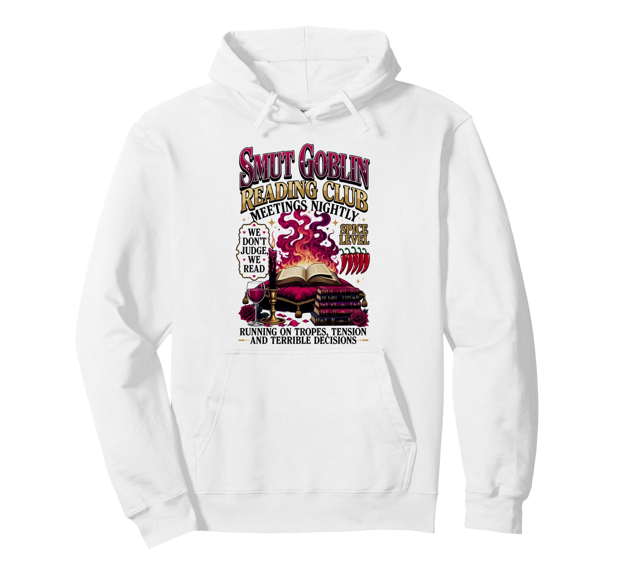 Smut Goblin Reading Club Bookish Hoodie - Aesthetic Graphic for Adults - T-Shirt, Sweatshirt, Hoodie