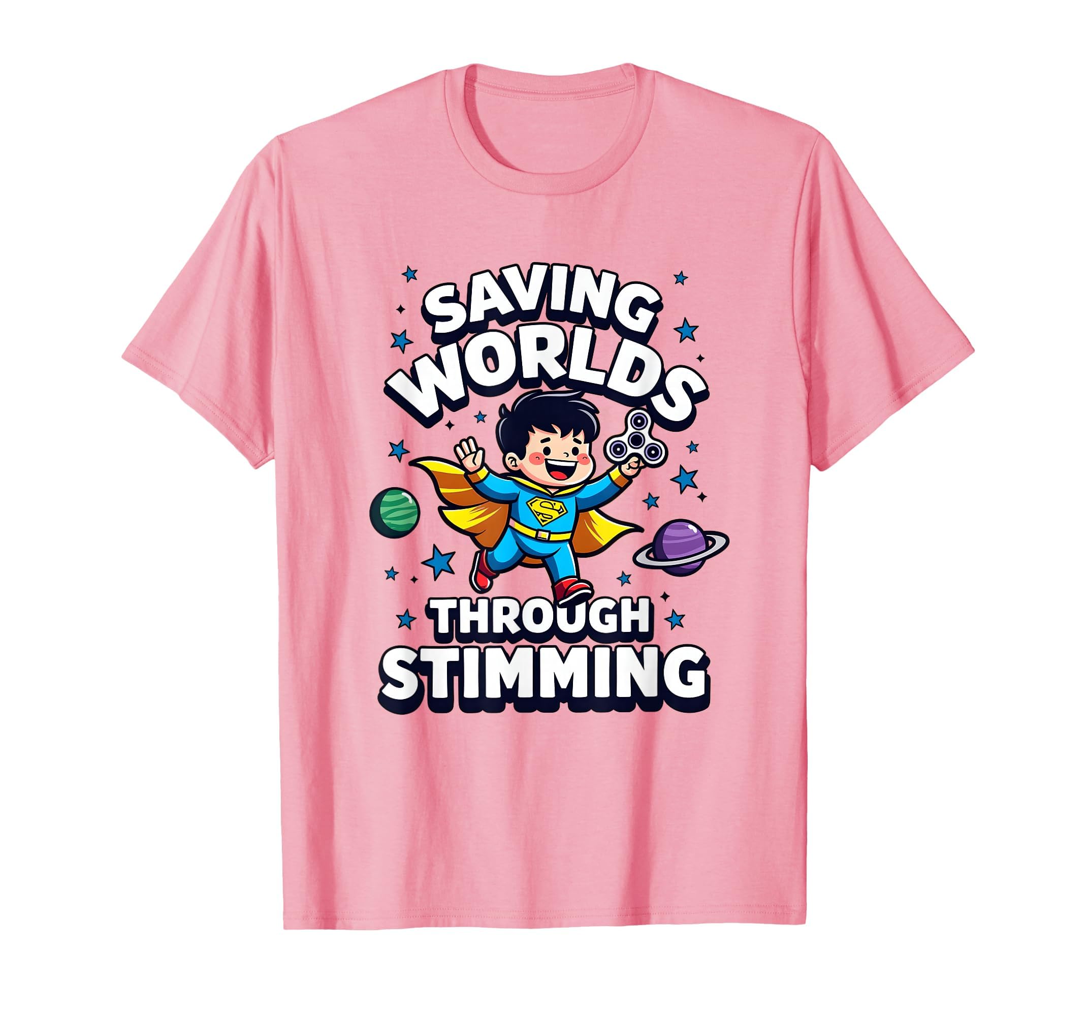 Saving Worlds Through Stimming T-Shirt - Casual Everyday Wear Men Women - T-Shirt, Sweatshirt, Hoodie