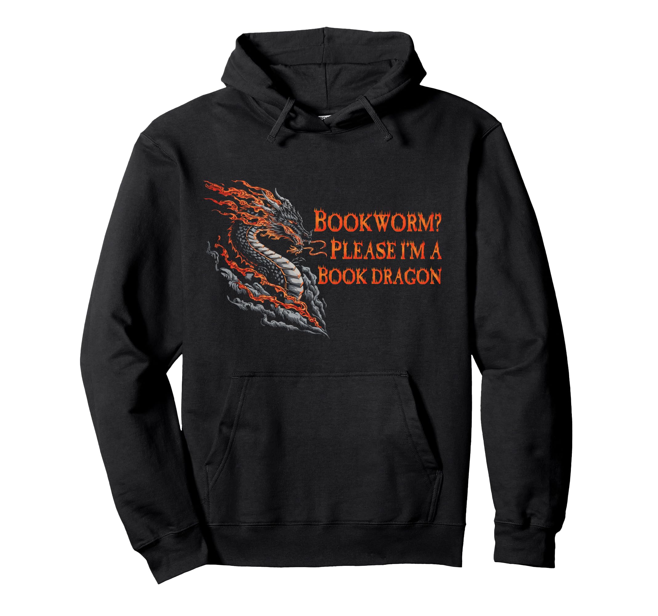 Bookworm Please Im Book Dragon Dragon Hoodie - Trendy Graphic Unisex - T-Shirt, Sweatshirt, Hoodie