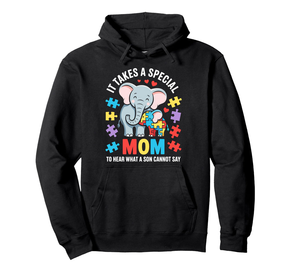 Autism Mom Special Mother Autistic Son Hoodie - Custom Art Print Unisex - T-Shirt, Sweatshirt, Hoodie