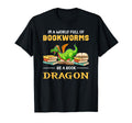 World Full Bookworms Be Book Dragon Book T-Shirt - Graphic Print Unisex - T-Shirt, Sweatshirt, Hoodie