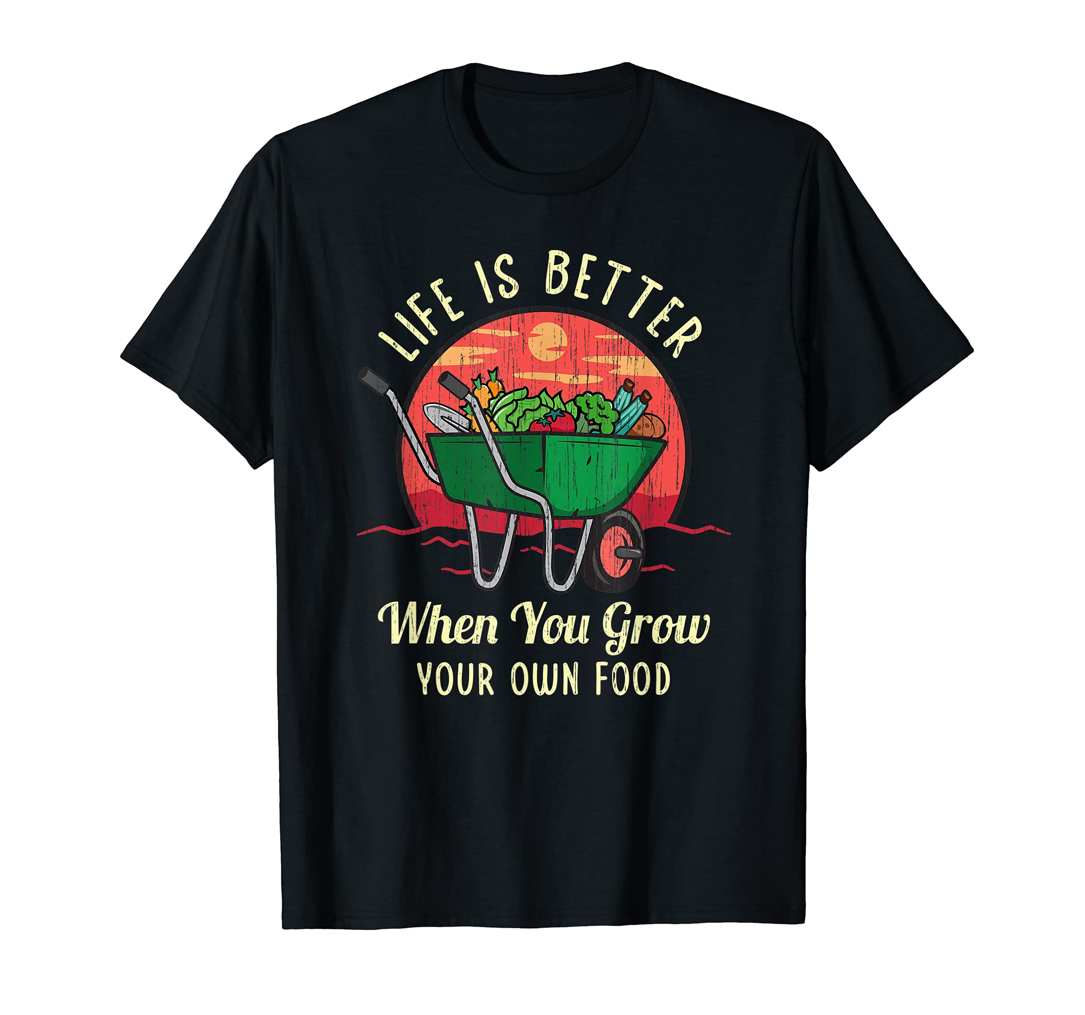 Grow Your Own Food Meme Vegetable T-Shirt - Minimalist Print Men Women - T-Shirt, Sweatshirt, Hoodie