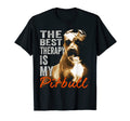 Best Therapy Is My Pitbull Dog T-Shirt - Graphic Print for Adults - T-Shirt, Sweatshirt, Hoodie