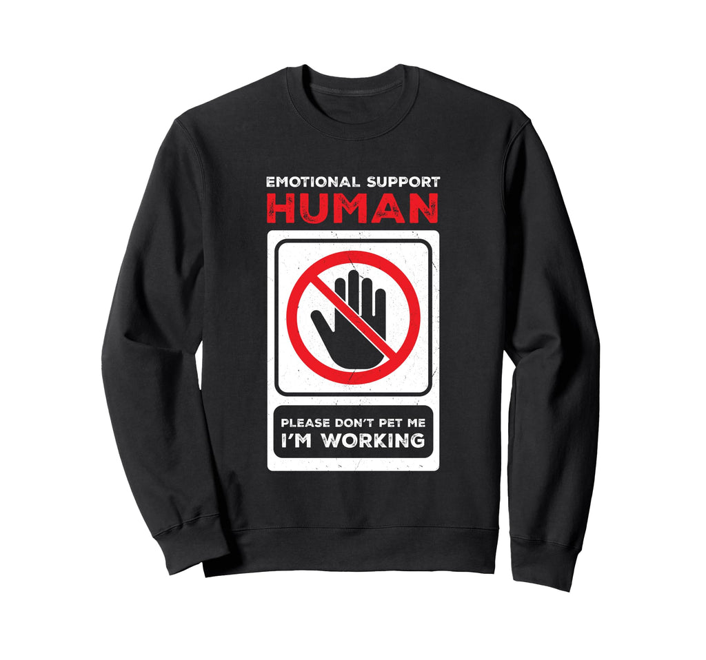 Emotional Support Human Halloween Sweatshirt - Trendy Graphic Men Women - T-Shirt, Sweatshirt, Hoodie