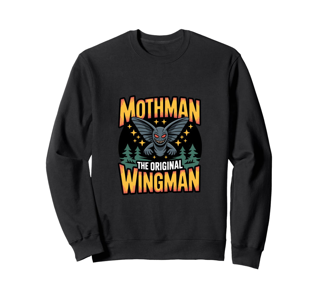 Moth Mann Cryptid Anti Social Sweatshirt - Minimalist Print Unisex - T-Shirt, Sweatshirt, Hoodie