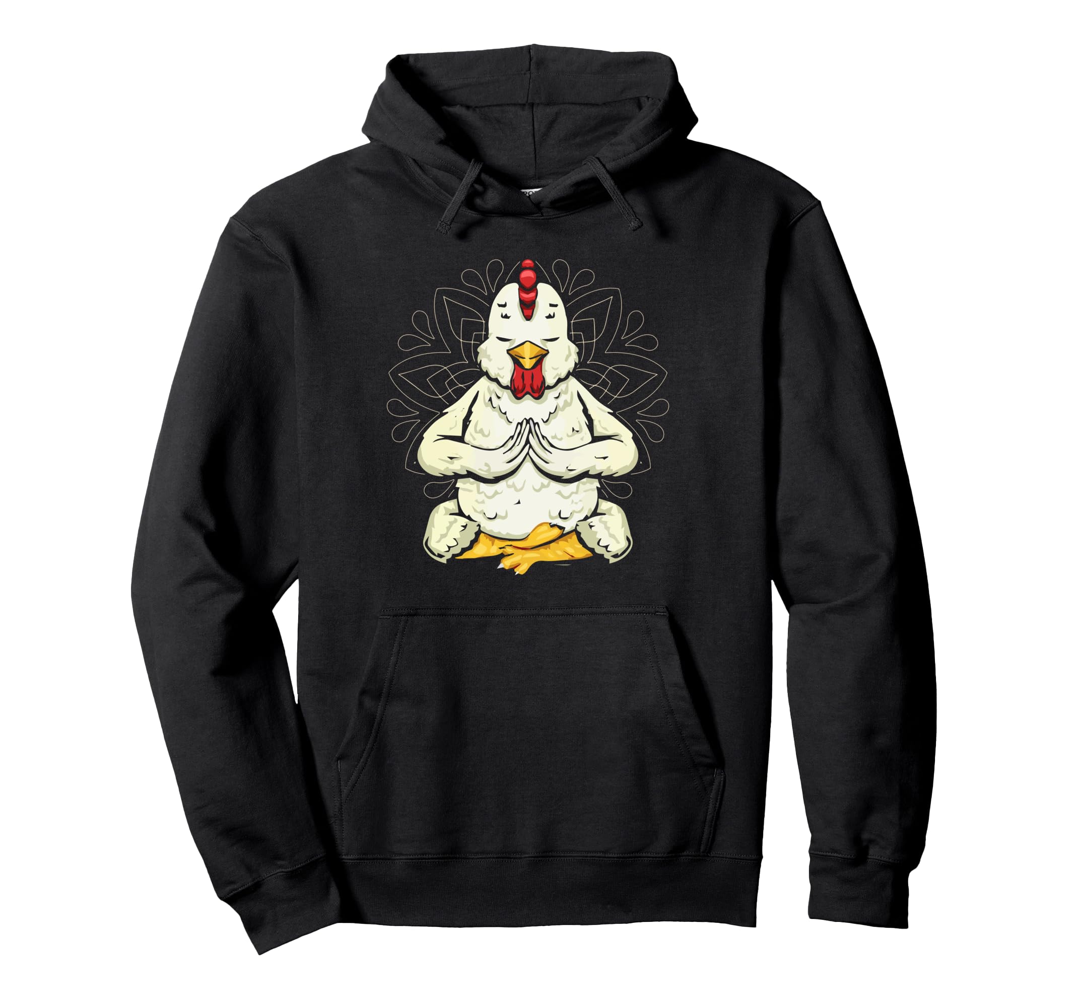 Chicken Yoga Meditation Yoga Poses Hoodie - Casual Everyday Wear Men Women - T-Shirt, Sweatshirt, Hoodie