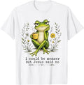 I Could Be Meaner But Jesus Said No Funny Frog Coffee T-Shirt Unisex T-shirt, Sweatshirt, Hoodie, Long Sleeve Tee - T-Shirt, Sweatshirt, Hoodie