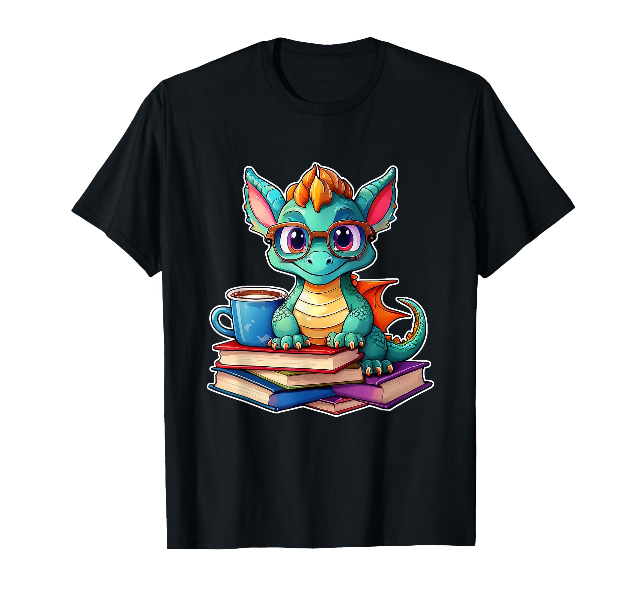 Reading Dragon Books Coffee And T-Shirt - Casual Everyday Wear Unisex - T-Shirt, Sweatshirt, Hoodie