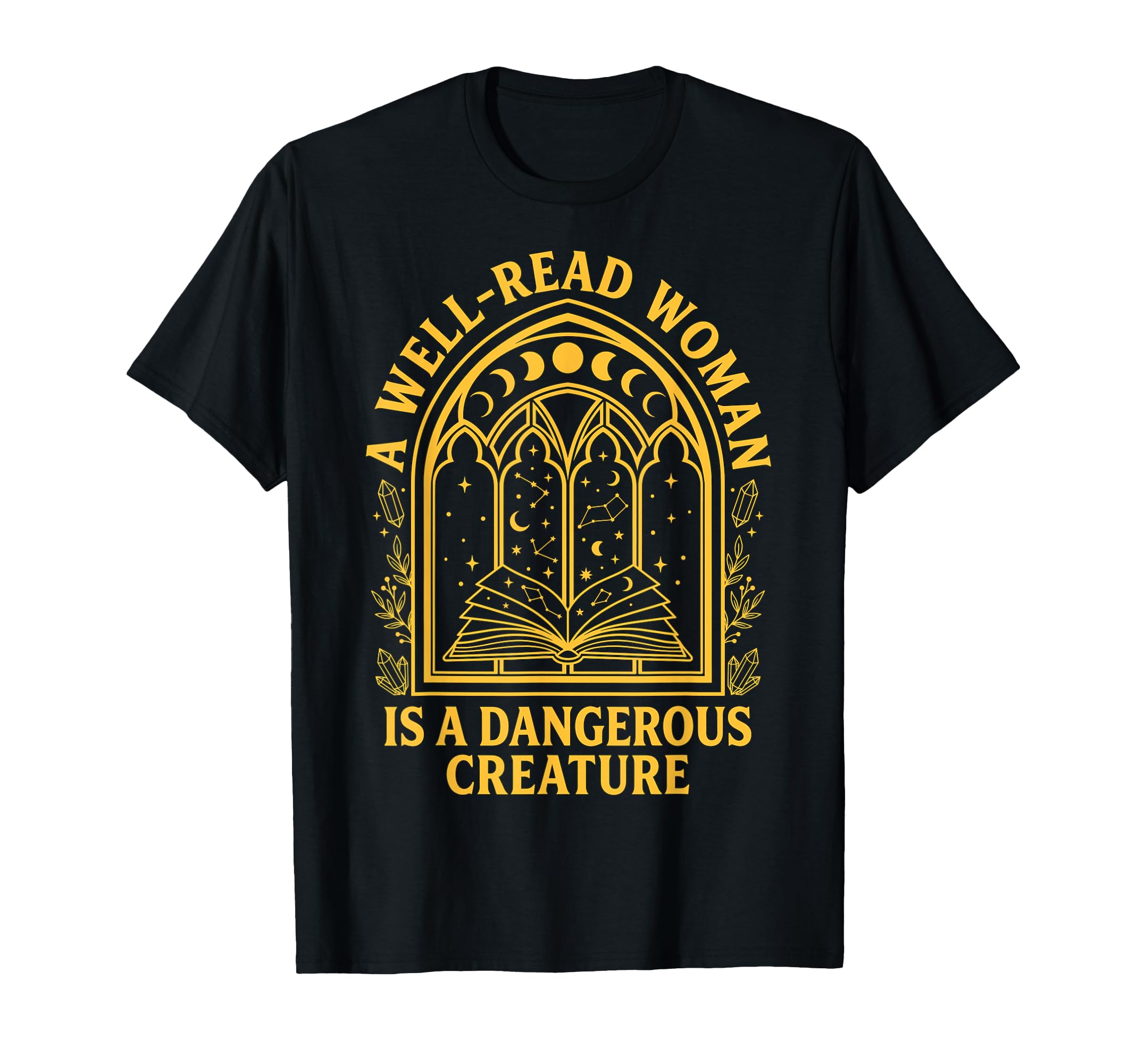 Well Read Is Dangerous Creature Book T-Shirt - Novelty Apparel for Adults - T-Shirt, Sweatshirt, Hoodie