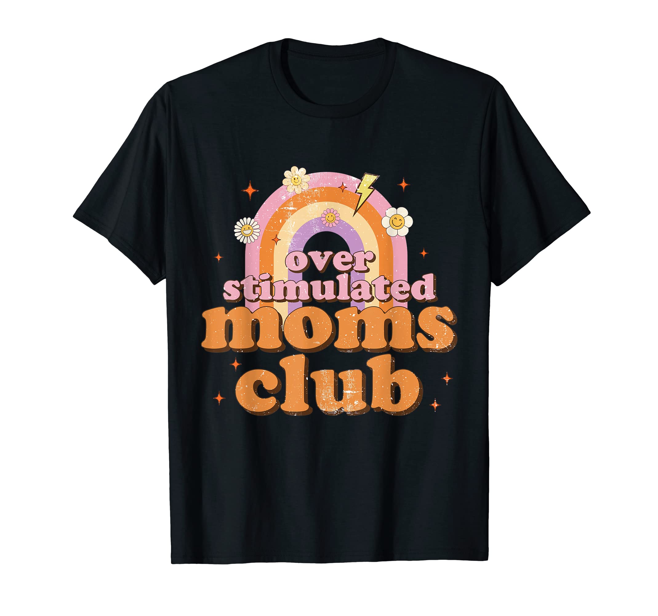 Mothers Day Groovy Overstimulated T-Shirt - Custom Art Print for Adults - T-Shirt, Sweatshirt, Hoodie