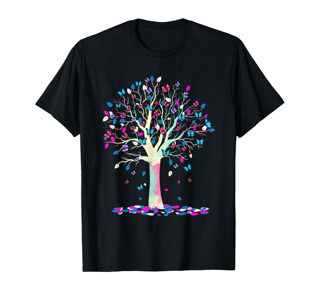 Butterfly Tree Beautiful Peaceful Life T-Shirt - Unique Graphic for Adults - T-Shirt, Sweatshirt, Hoodie