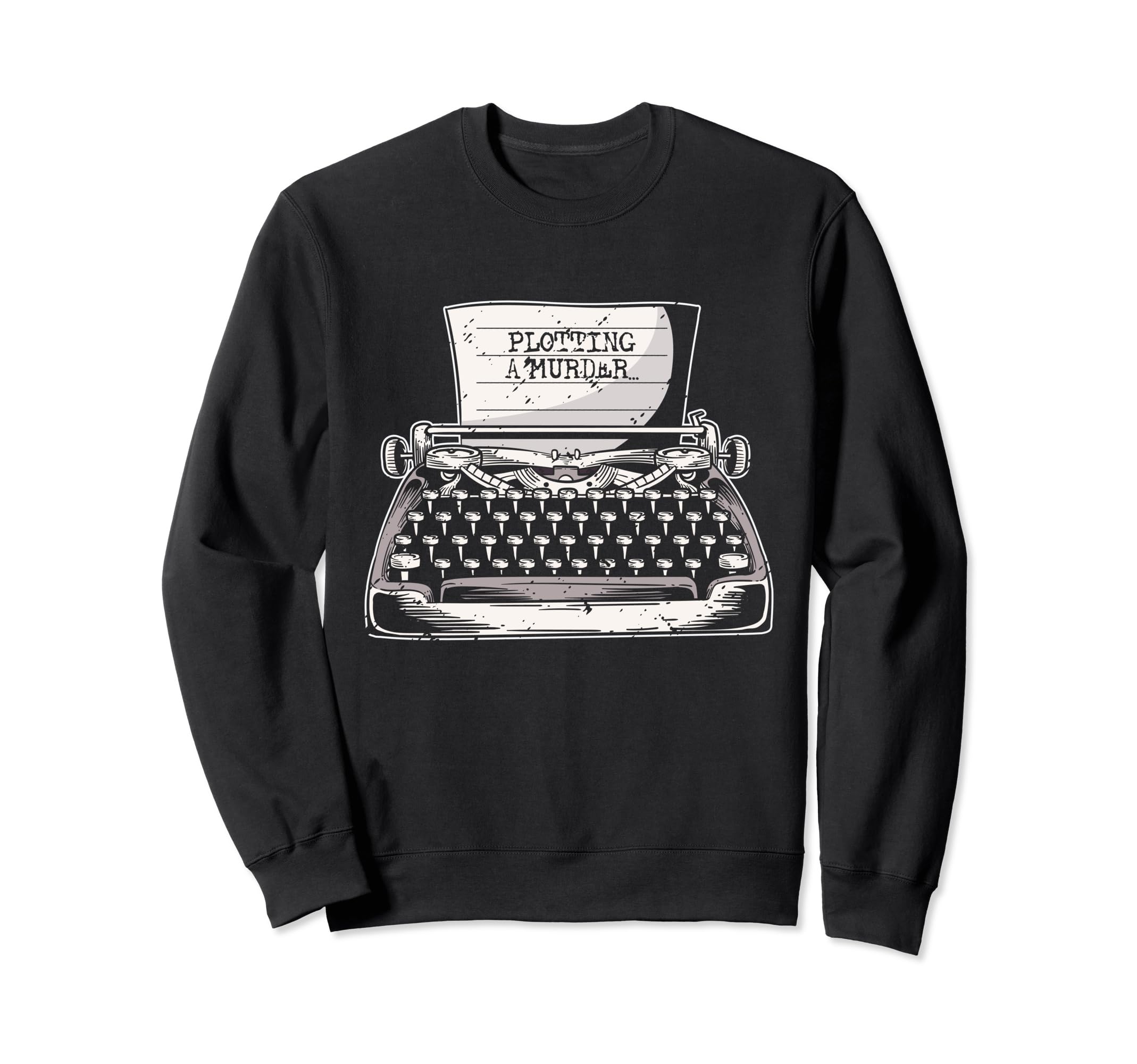 Plotting Murder Book Writing Sweatshirt - Custom Art Print for Adults - T-Shirt, Sweatshirt, Hoodie