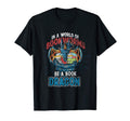World Full Bookworms Be Book Dragon T-Shirt - Trendy Graphic for Adults - T-Shirt, Sweatshirt, Hoodie