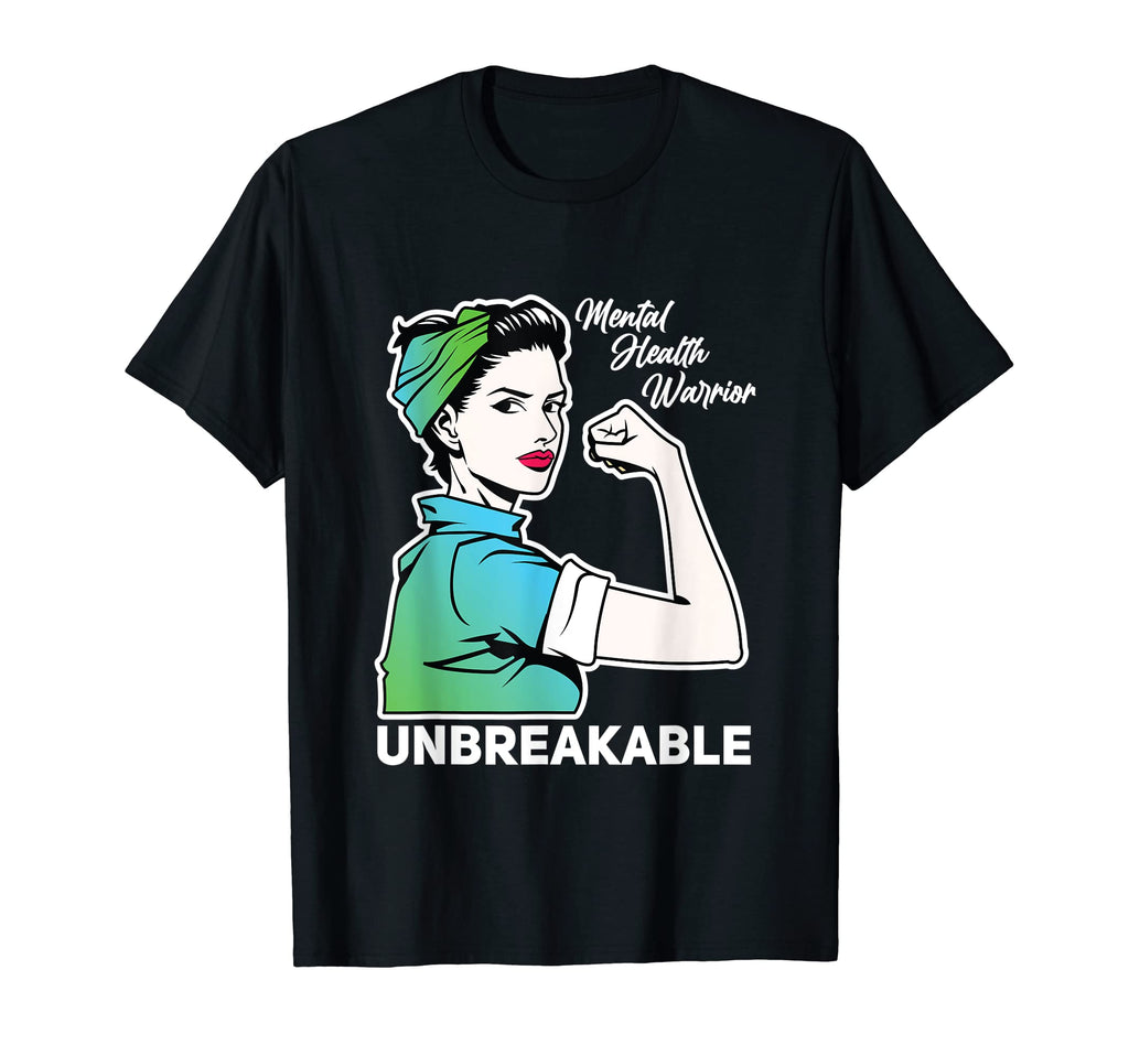 Green Ribbon Warrior Supporters Mental T-Shirt - Trendy Graphic Men Women - T-Shirt, Sweatshirt, Hoodie