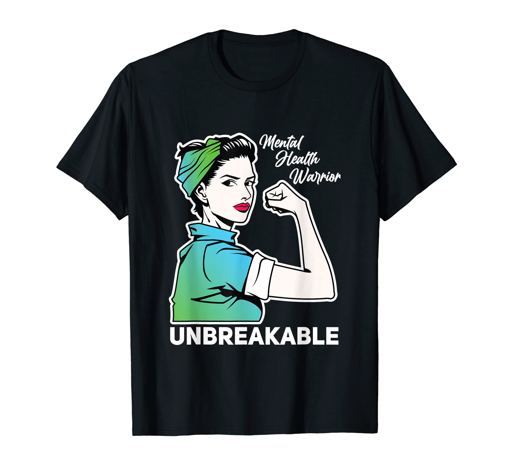 Green Ribbon Warrior Supporters Mental T-Shirt - Trendy Graphic Men Women - T-Shirt, Sweatshirt, Hoodie