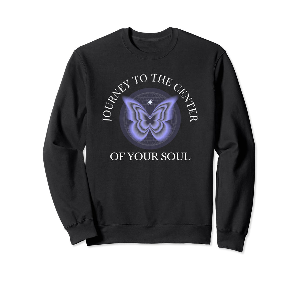 Esoteric Butterfly Mystical Sweatshirt - Minimalist Print for Adults - T-Shirt, Sweatshirt, Hoodie