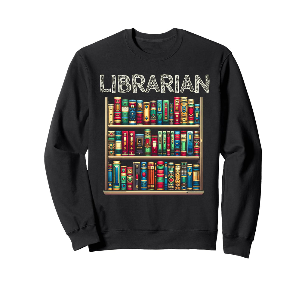 Bookshelf Librarian Book Lover Sweatshirt - Fun Novelty Design Men Women - T-Shirt, Sweatshirt, Hoodie
