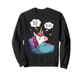 Unicorn Overthinking Funny Sweatshirt - Casual Everyday Wear Men Women - T-Shirt, Sweatshirt, Hoodie