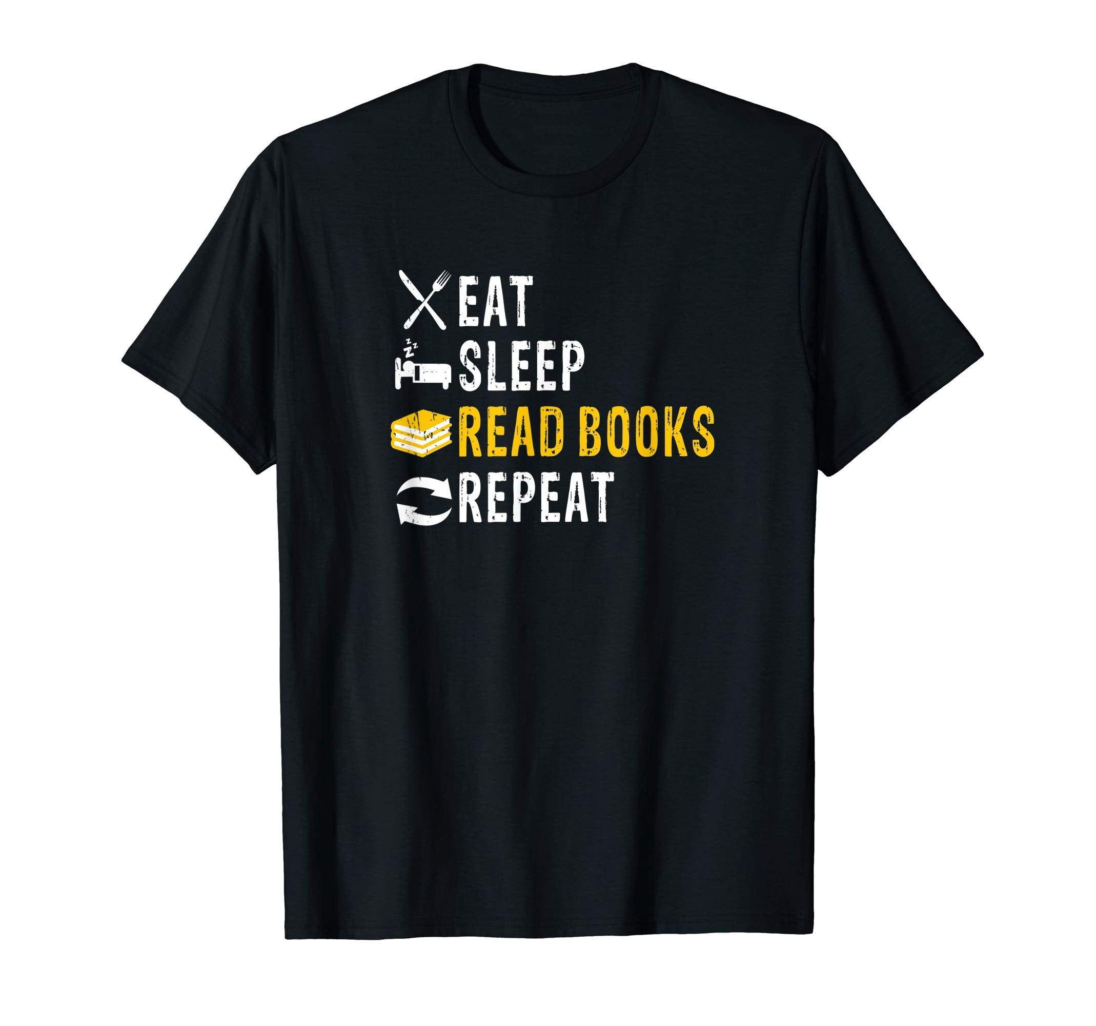 Eat Sleep Read Books Repeat Book Lover T-Shirt - Minimalist Print Unisex - T-Shirt, Sweatshirt, Hoodie