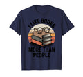 Funny I Like Books More Than People Glasses T-Shirt - Unique Graphic Unisex - T-Shirt, Sweatshirt, Hoodie