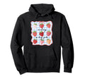 Reading Is My Jam Preppy Stawberry Hoodie - Novelty Apparel for Adults - T-Shirt, Sweatshirt, Hoodie