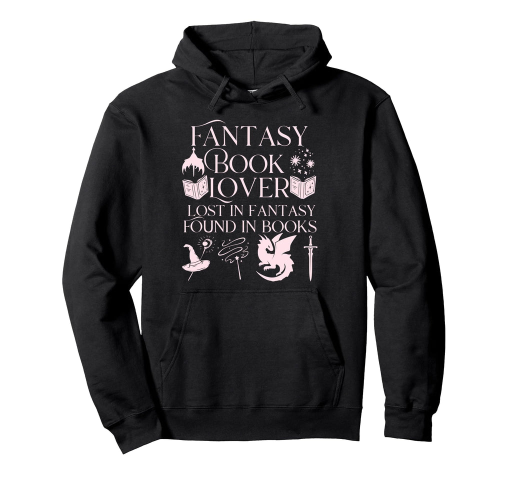 Fantasy Book Lover Dragons And Magic Hoodie - Fun Novelty Design Unisex - T-Shirt, Sweatshirt, Hoodie