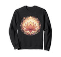 Boho Lotus Flower Mandala Yoga Sweatshirt - Aesthetic Graphic Unisex - T-Shirt, Sweatshirt, Hoodie