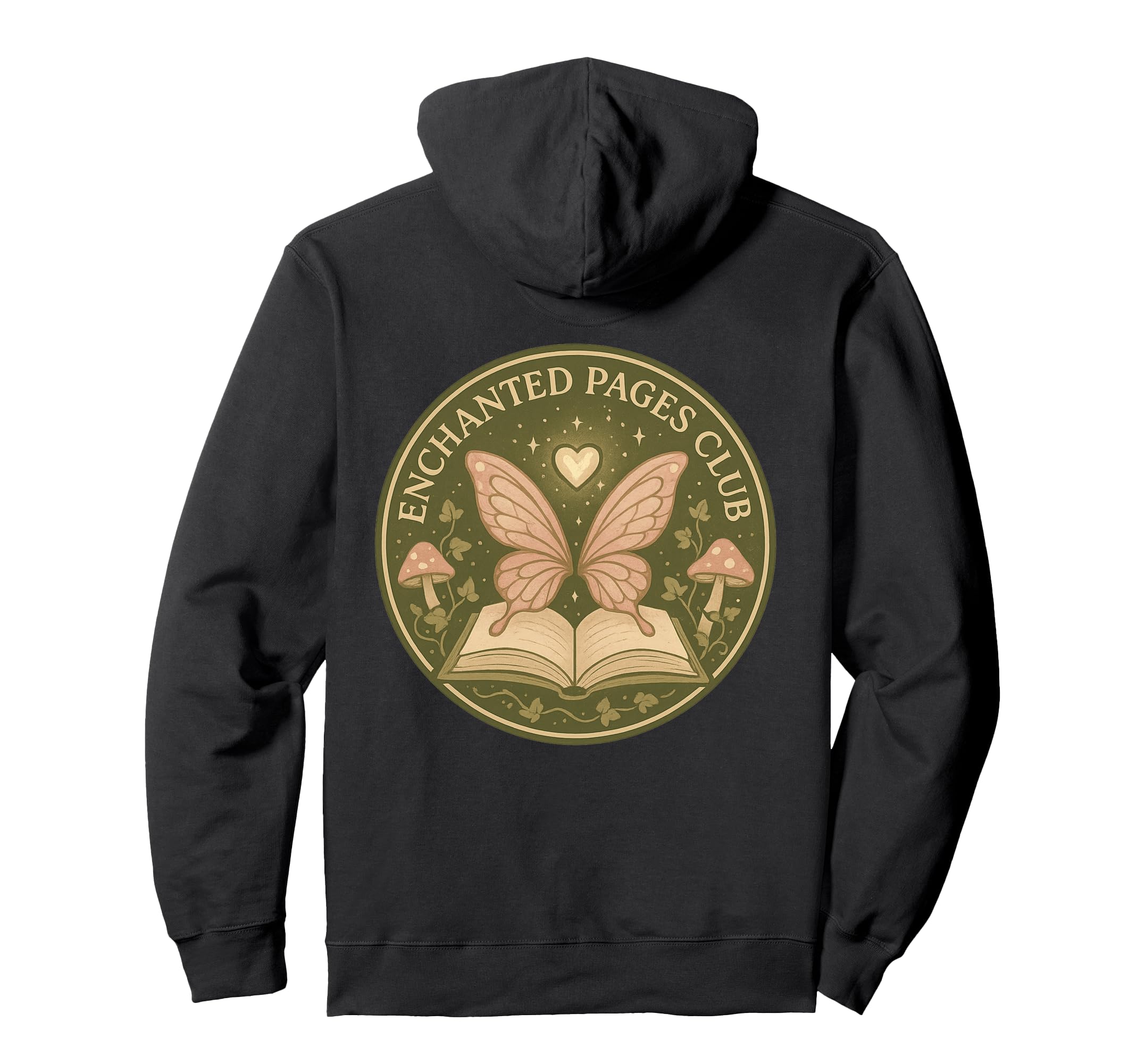 Enchanted Pages Club Fairycore Hoodie - Aesthetic Graphic for Adults - T-Shirt, Sweatshirt, Hoodie