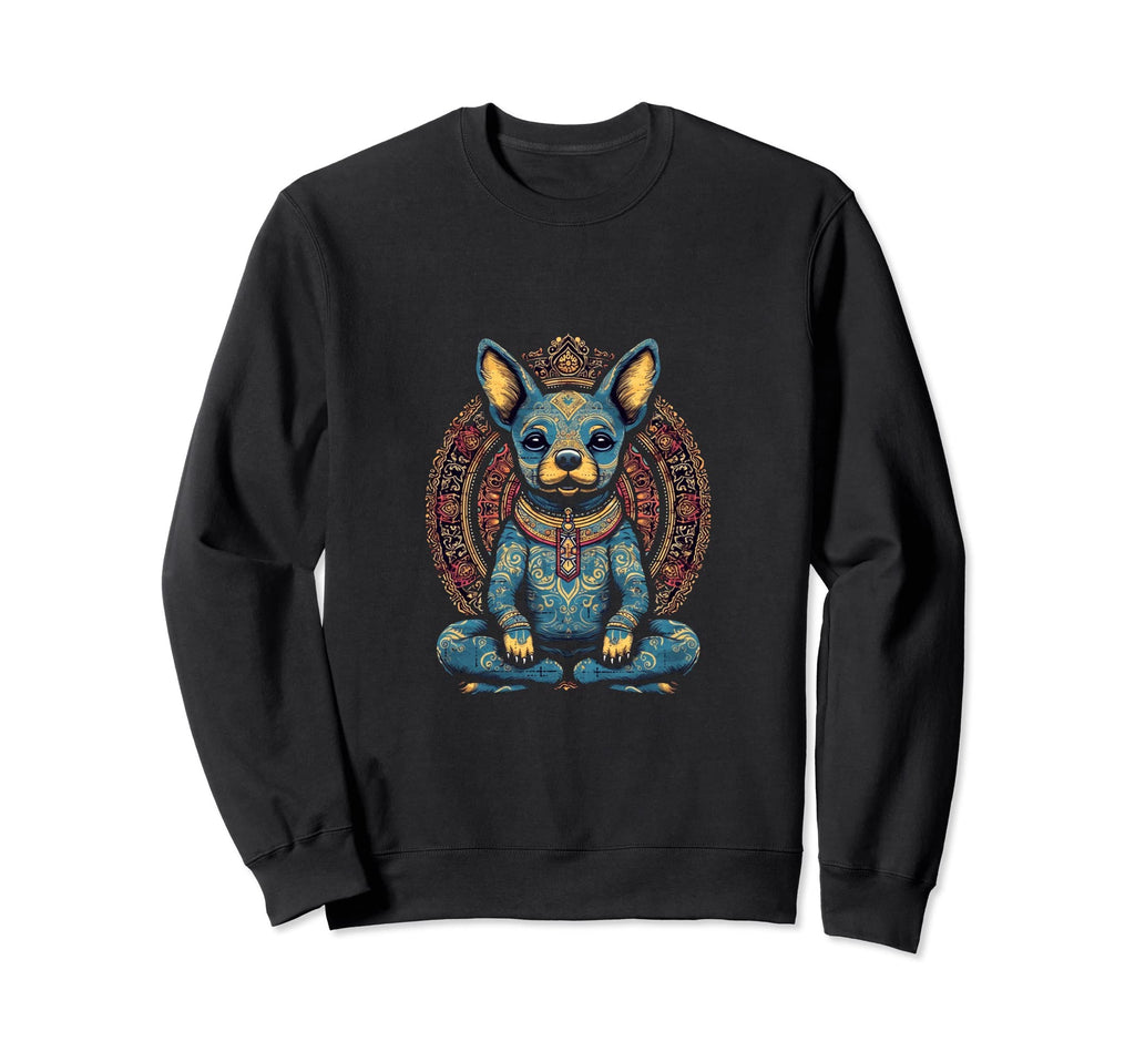 Yoga Dog Meditation Namaste Zen Sweatshirt - Custom Art Print Unisex - T-Shirt, Sweatshirt, Hoodie