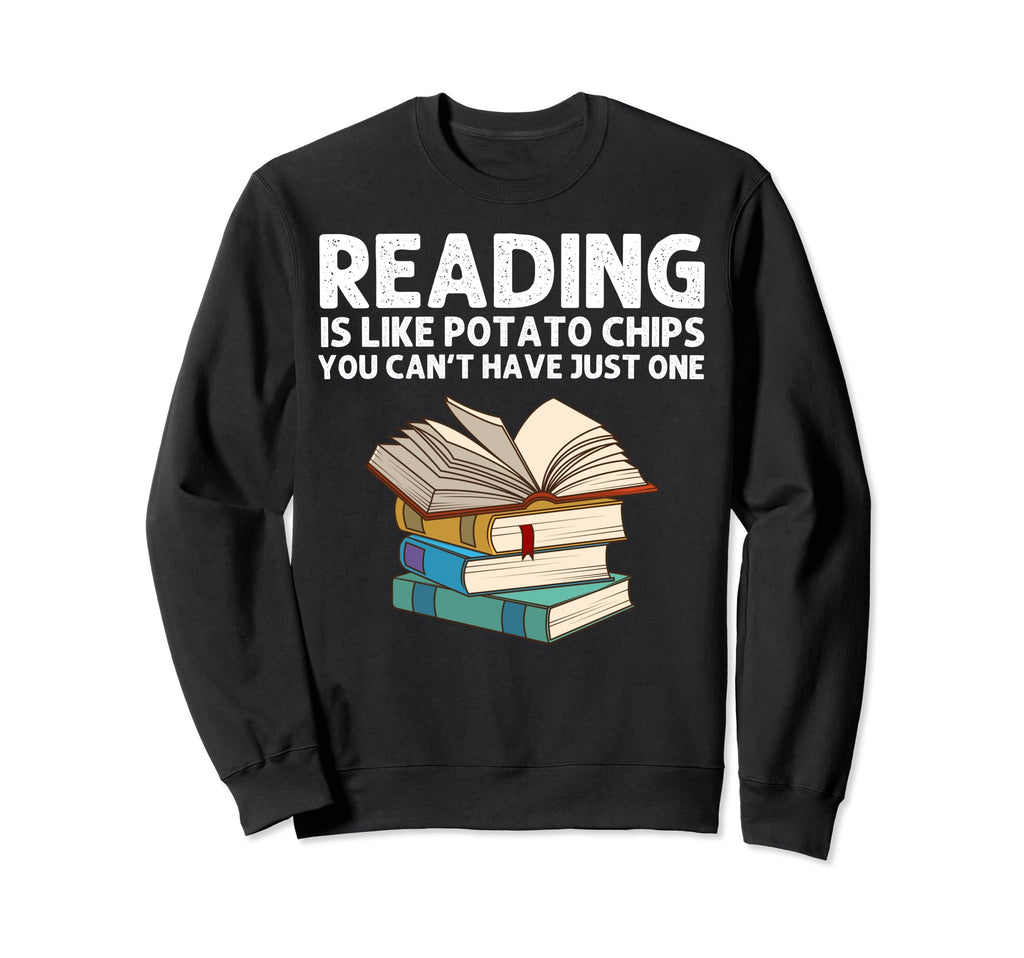 Funny Book Lover Designs Librarian Sweatshirt - Minimalist Print Unisex - T-Shirt, Sweatshirt, Hoodie