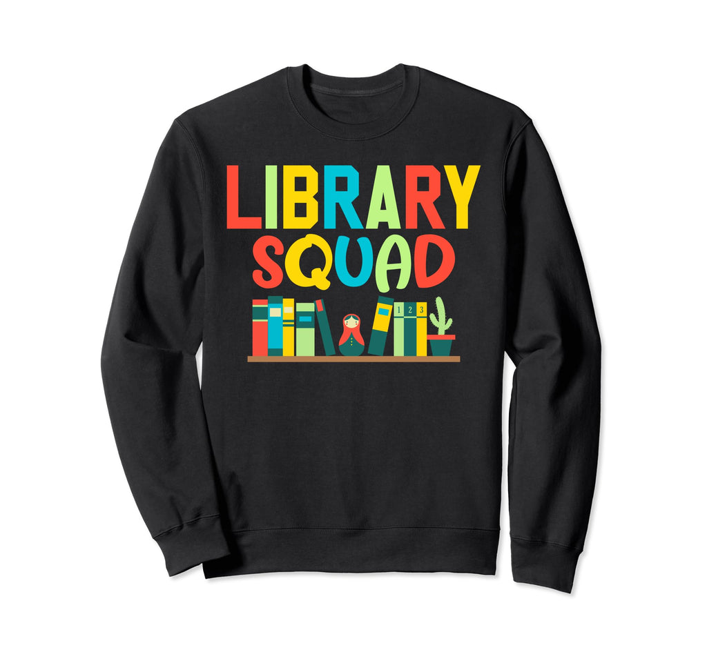 Library Squad Colorful Bookworm Book Sweatshirt - Trendy Graphic Men Women - T-Shirt, Sweatshirt, Hoodie