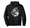 Dragon Reading Book Dragon Enthusiast Hoodie - Fun Novelty Design Unisex - T-Shirt, Sweatshirt, Hoodie