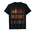 Old Books Bookshelves Dark Academia T-Shirt - Minimalist Print for Adults - T-Shirt, Sweatshirt, Hoodie