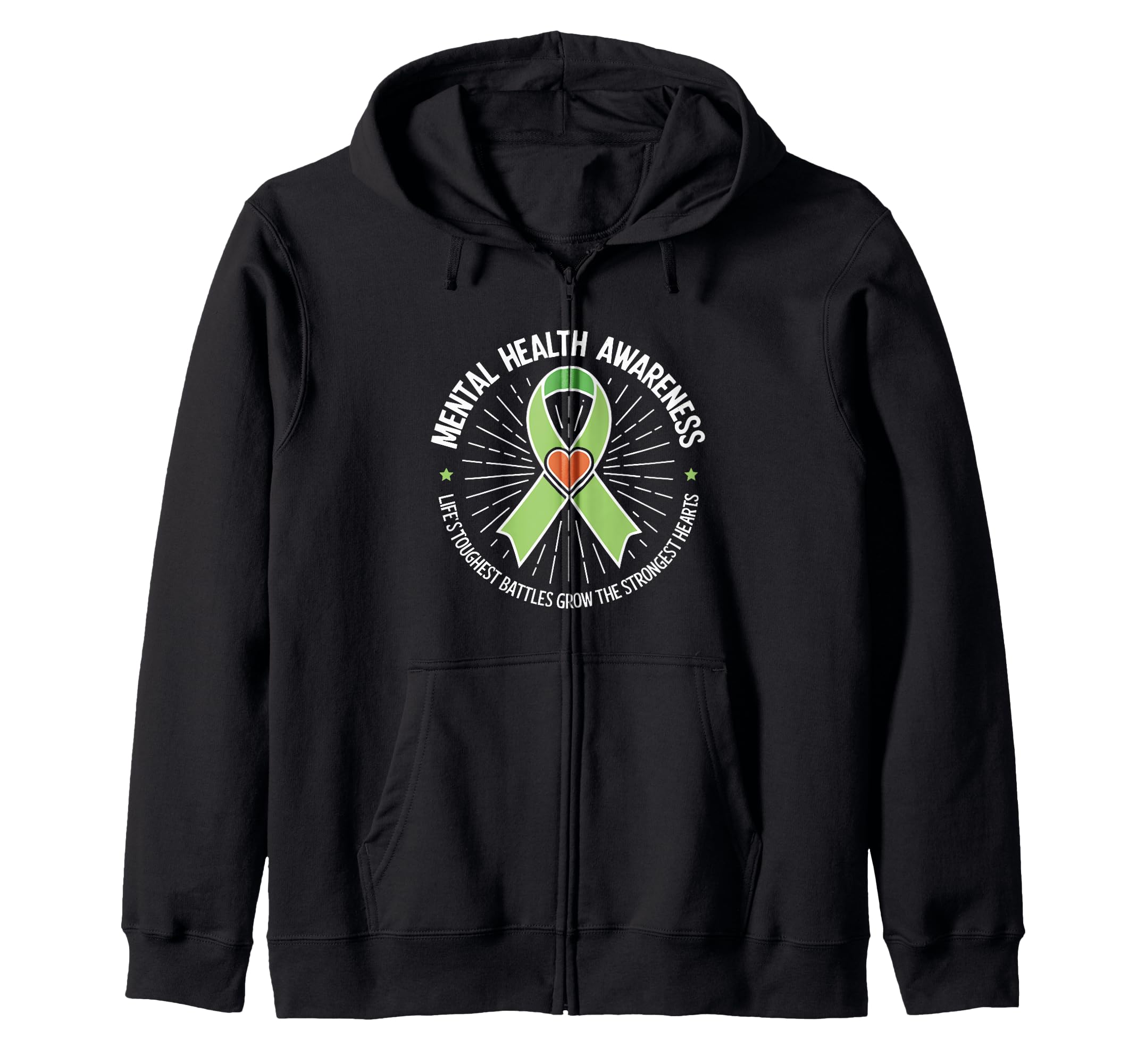 Mental Health Awareness Month Green T-Shirt - Graphic Print for Adults - T-Shirt, Sweatshirt, Hoodie