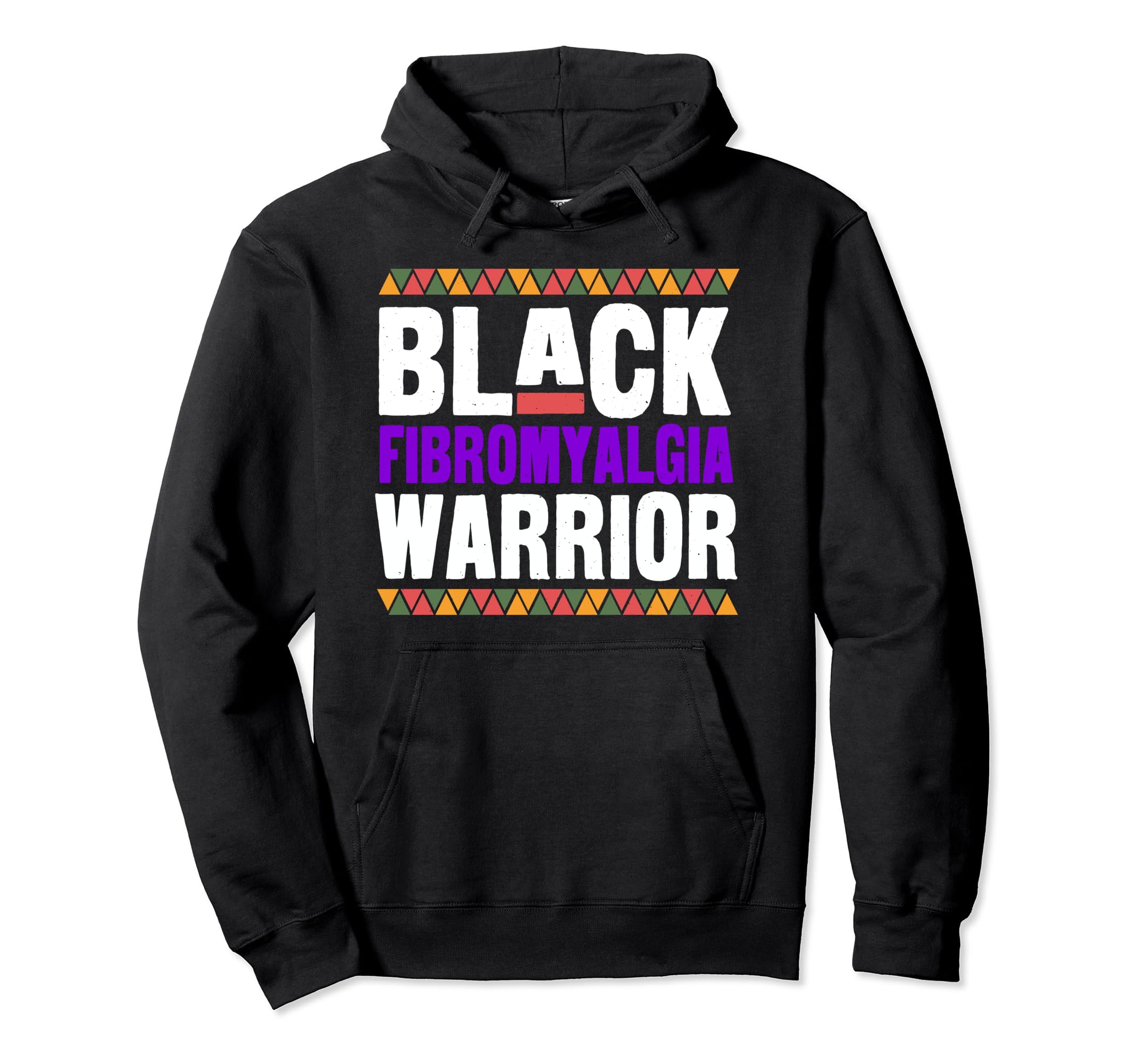 Black Fibromyalgia Warrior African Hoodie - Custom Art Print Unisex - T-Shirt, Sweatshirt, Hoodie