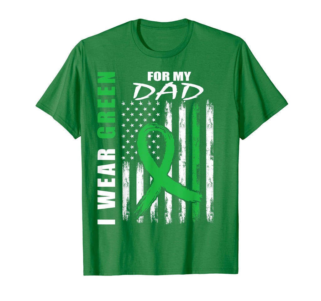I Wear Green My Dad Mental Health T-Shirt - Fun Novelty Design for Adults - T-Shirt, Sweatshirt, Hoodie