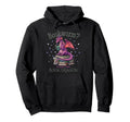 Distressed Bookworm Dragons Reading Hoodie - Aesthetic Graphic Men Women - T-Shirt, Sweatshirt, Hoodie