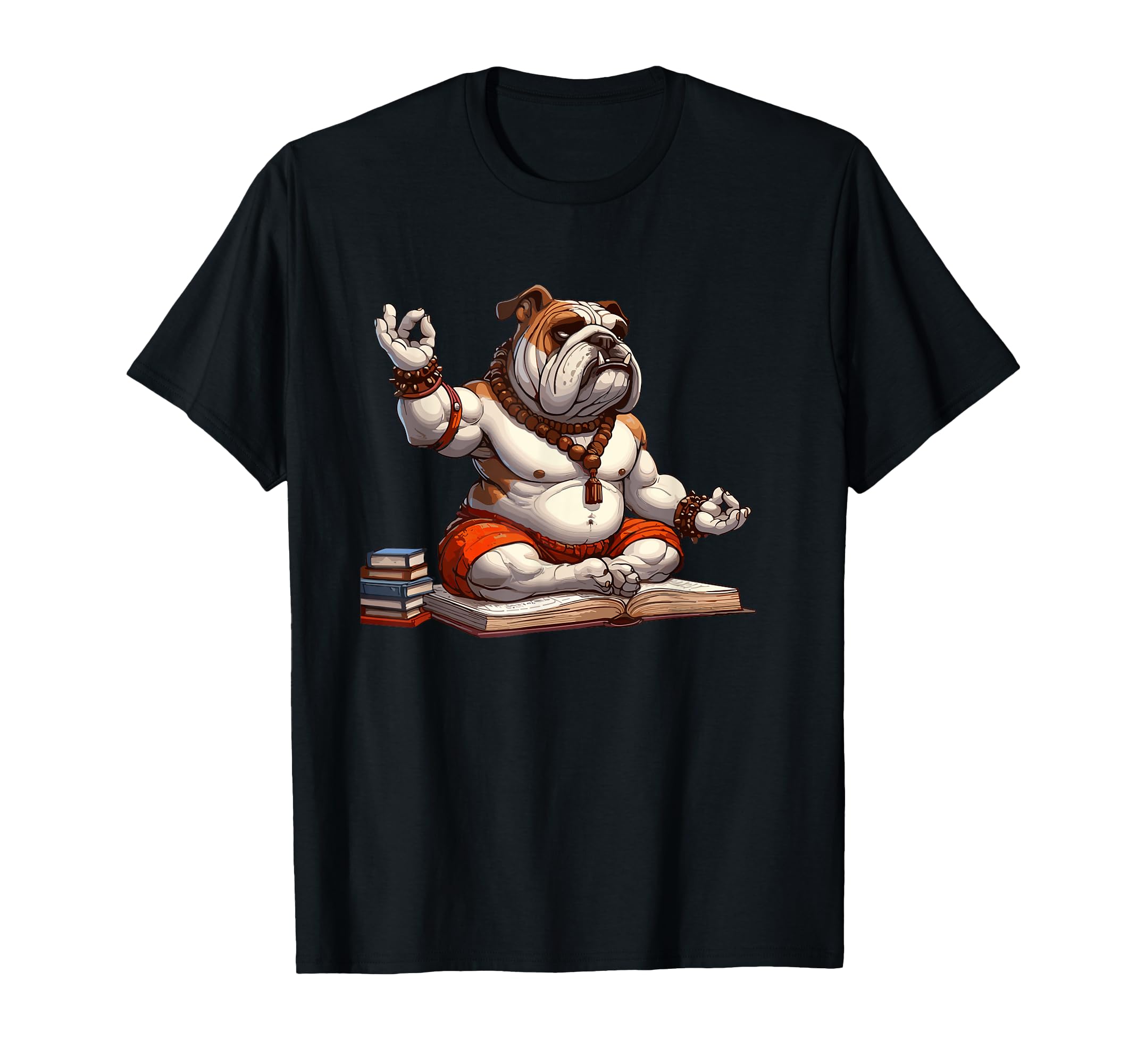 Meditation Bulldog Yoga Pose Relaxing Animal T-Shirt - Graphic Print Unisex - T-Shirt, Sweatshirt, Hoodie