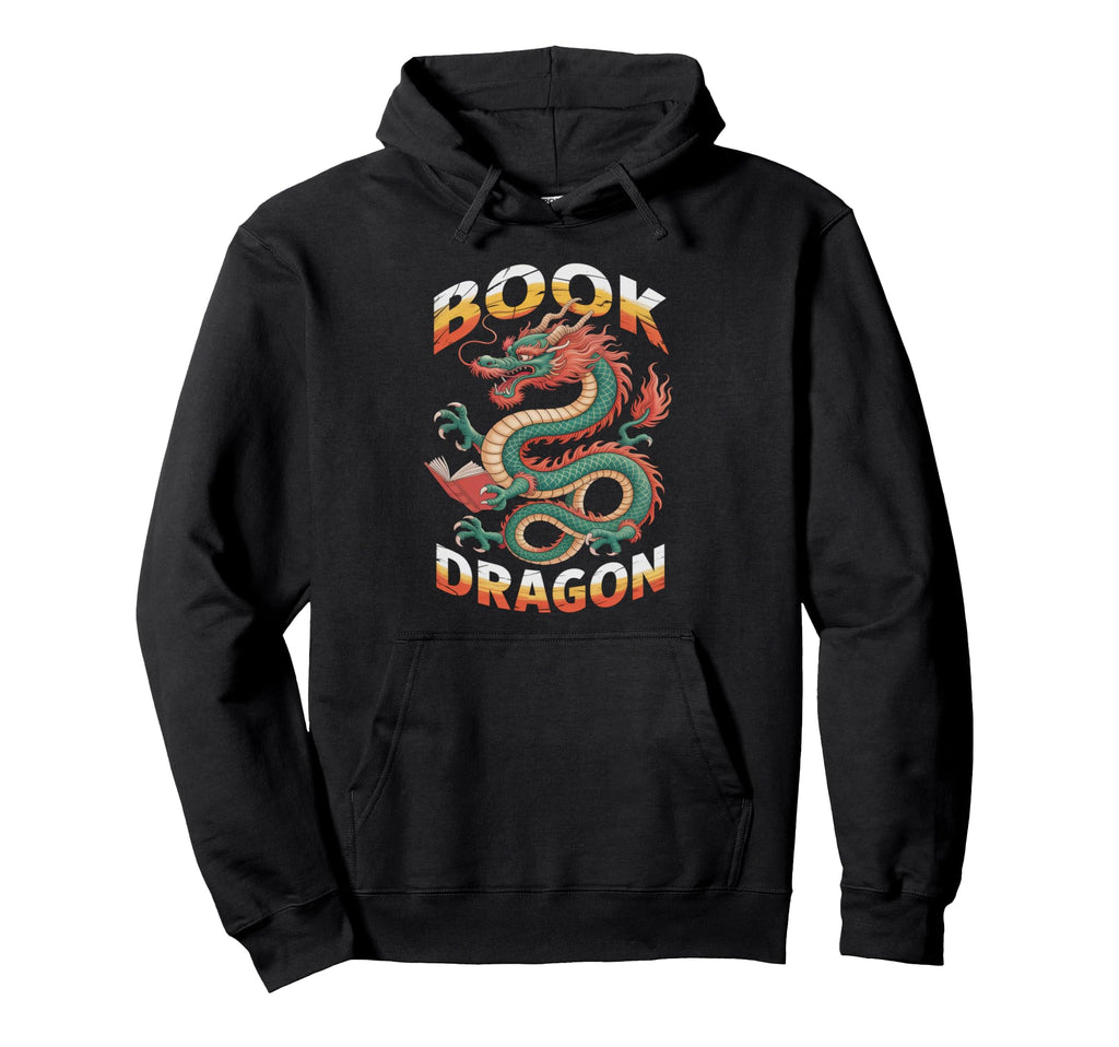 America Bookworm Be Book Dragon Reading Hoodie - Graphic Print Men Women - T-Shirt, Sweatshirt, Hoodie