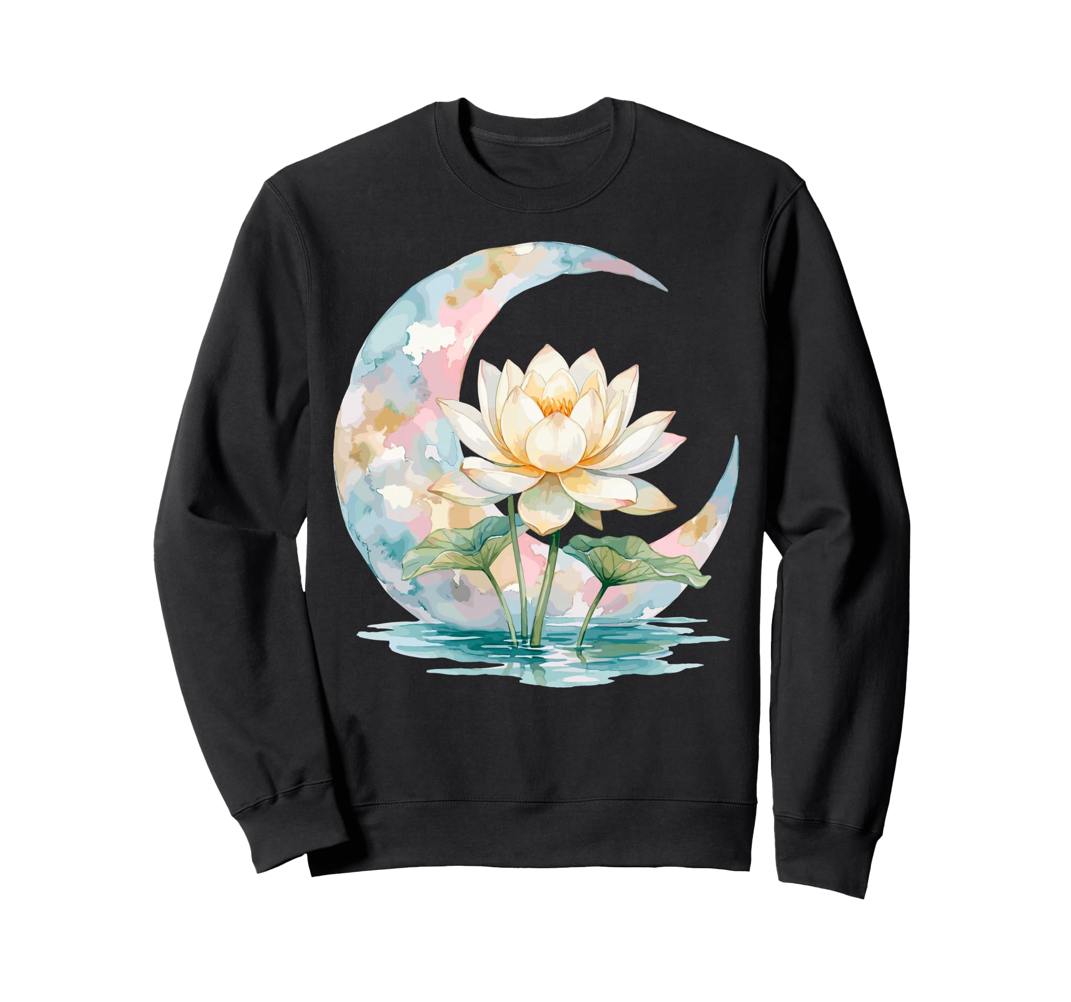 Funny Yoga Lotus Flower Meditation Sweatshirt - Unique Graphic Unisex - T-Shirt, Sweatshirt, Hoodie