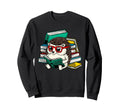 Hedgehog Reading Book Nerd Funny Sweatshirt - Fun Novelty Design Unisex - T-Shirt, Sweatshirt, Hoodie