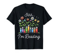Shhh Im Reading Books Flowers Reader T-Shirt - Aesthetic Graphic Men Women - T-Shirt, Sweatshirt, Hoodie