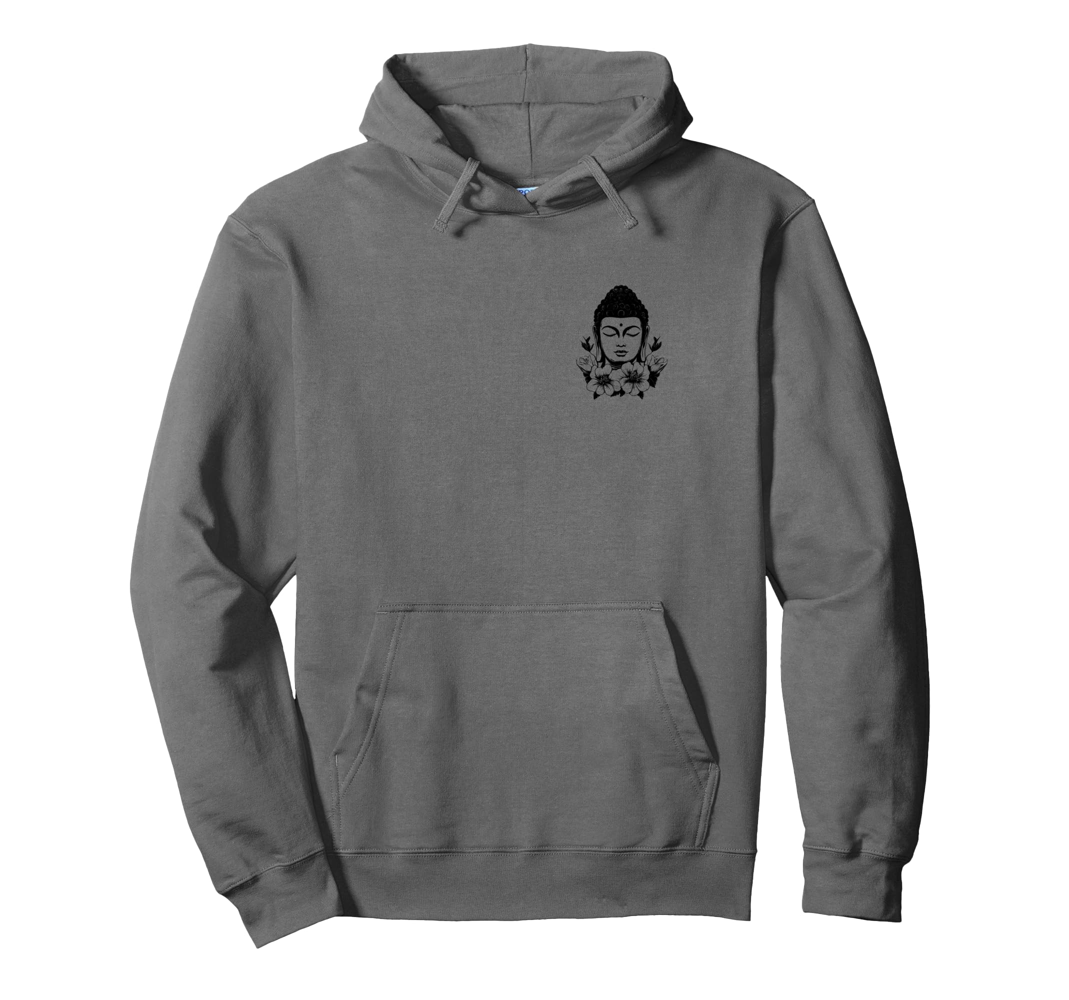 Buddha Pocket Buddhism Mindfulness Hoodie - Minimalist Print for Adults - T-Shirt, Sweatshirt, Hoodie