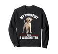 Funny Therapy Service Dog Labrador Sweatshirt - Minimalist Print for Adults - T-Shirt, Sweatshirt, Hoodie
