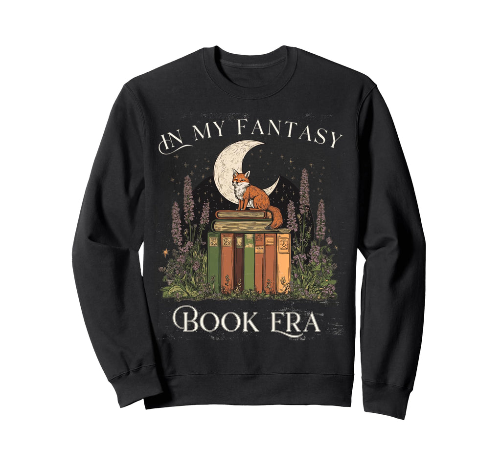 My Fantasy Era Book Lover Fox Art Sweatshirt - Streetwear Style Unisex - T-Shirt, Sweatshirt, Hoodie