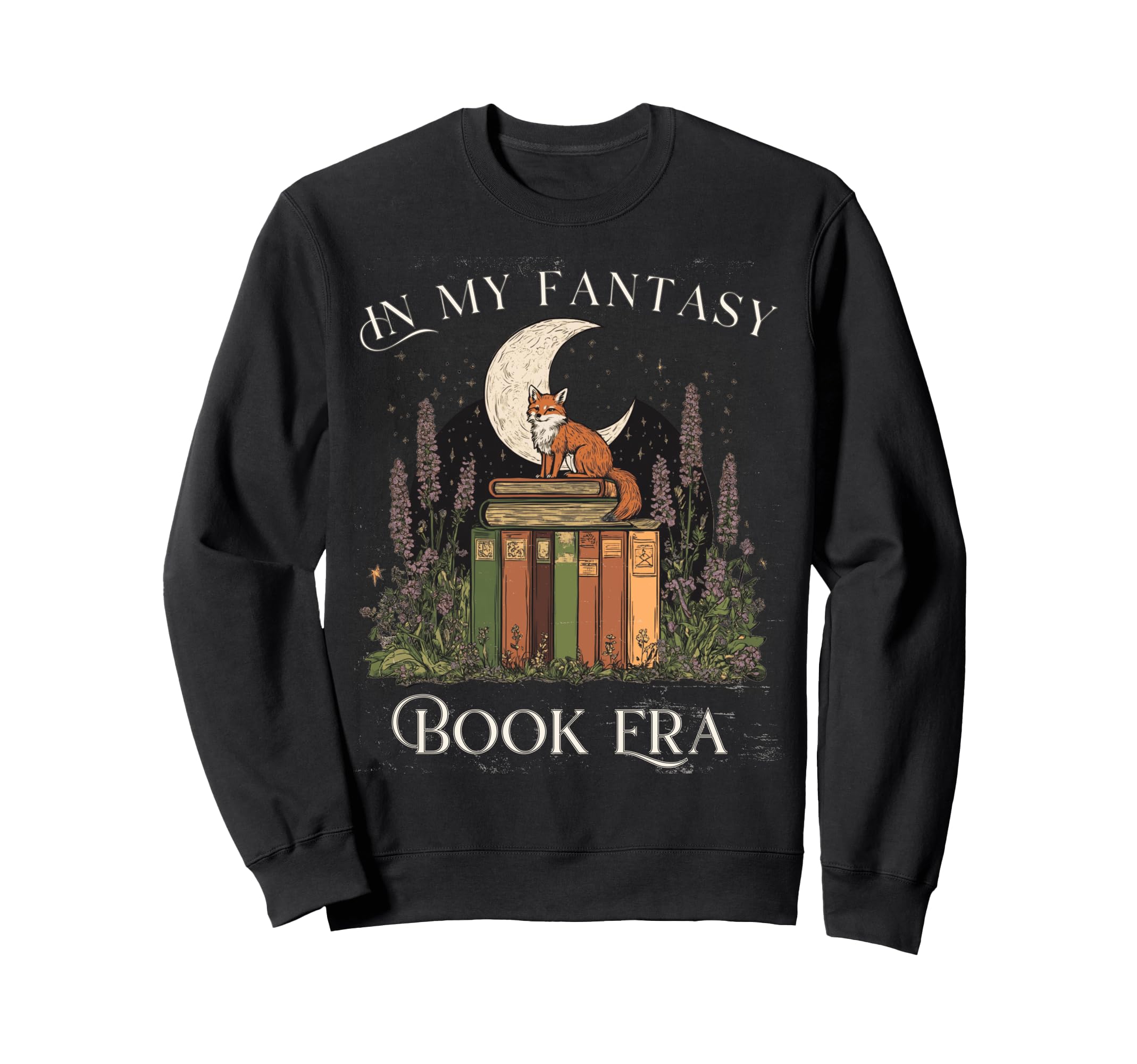 My Fantasy Era Book Lover Fox Art Sweatshirt - Streetwear Style Unisex - T-Shirt, Sweatshirt, Hoodie