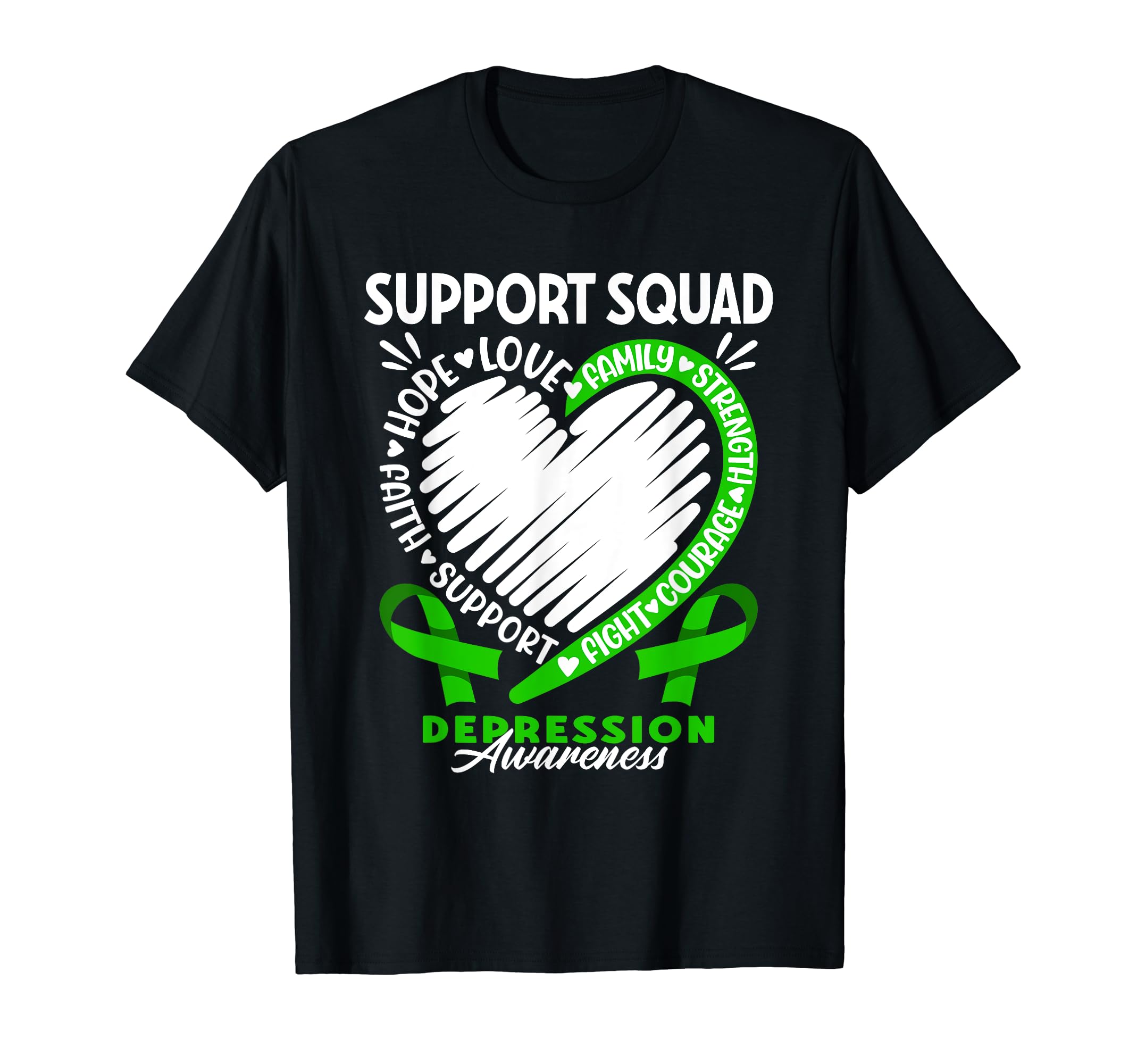 Support Awareness Squad I Mental T-Shirt - Minimalist Print for Adults - T-Shirt, Sweatshirt, Hoodie