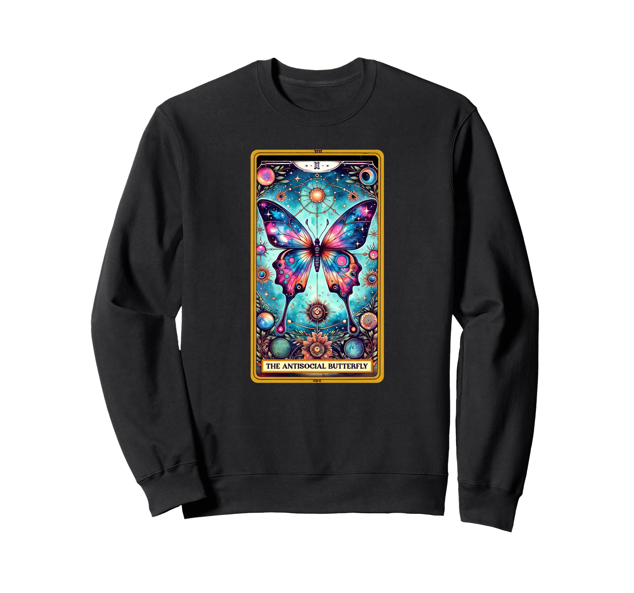 Sarcastic Tarot Antisocial Sweatshirt - Minimalist Print Men Women - T-Shirt, Sweatshirt, Hoodie